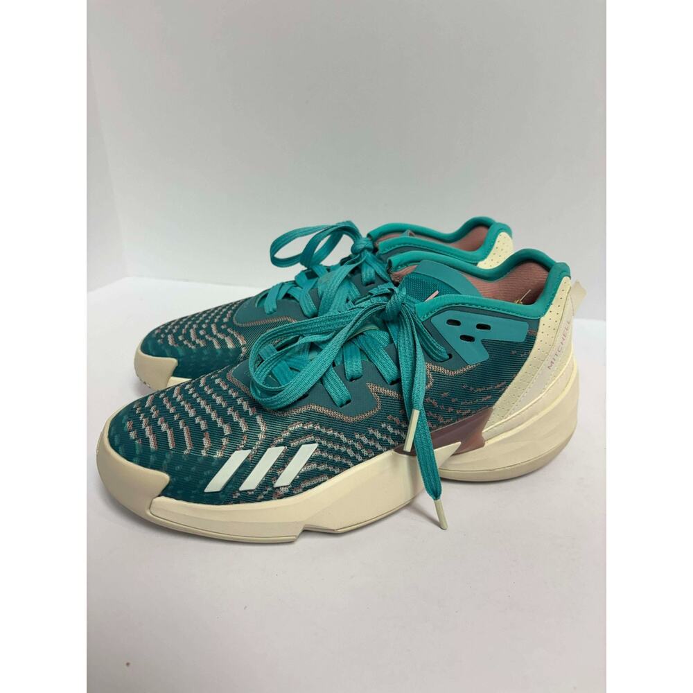 Adidas D.O.N. Issue 4 J Kids Basketball Sneakers Teal/Pink HQ3448 Size 5.5 Youth